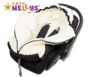 Fusák nejen do autosedačky Baby Nellys ® MINKY - modrý, tyrkys