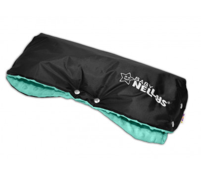 Rukávník ke kočárku Baby Nellys ® minky - máta/černý