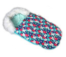 Baby Nellys Fusák, spacáček 105x55 Velvet Winter Lux - Barevní medvědi
