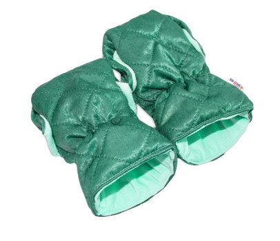 Rukávník ke kočárku Baby Nellys ®, prošívaný, Velvet - zelený