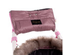Rukávník ke kočárku Baby Nellys STYLE, pudrově růžová