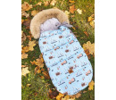 Dětský fusak maxi PREMIUM Stroje, modrý - 110 x 50 cm, Baby Nellys