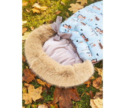 Dětský fusak maxi PREMIUM Stroje, modrý - 110 x 50 cm, Baby Nellys