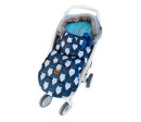 Dětský fusak maxi PREMIUM Winter bear, + rukávník ,granátový, 110x50cm, Baby Nellys