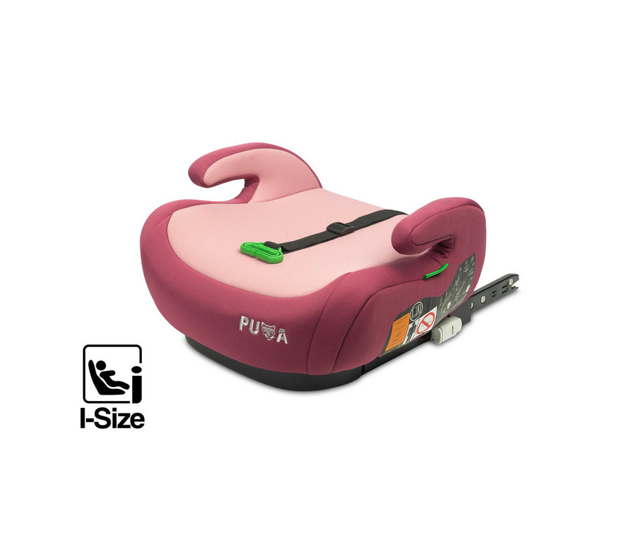 Podsedák do auta, isofix I-SIZE Puma - růžový