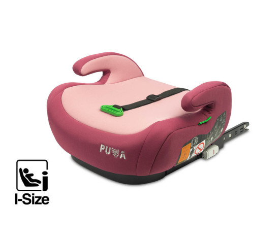 Podsedák do auta, isofix I-SIZE Puma - růžový