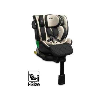 Autosedačka s isofixem TUROX 40-150cm, I-Size, béžová