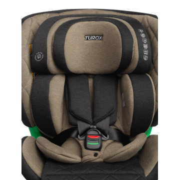 Autosedačka s isofixem TUROX 40-150cm, I-Size, khaki
