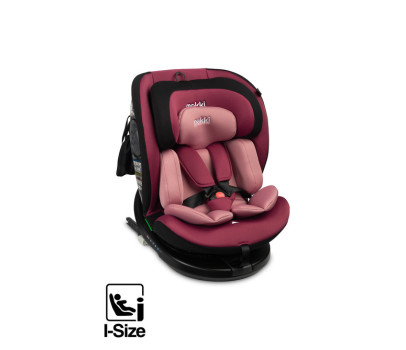 Autosedačka I-SIZE Mokki s isofixem (40-150), růžová