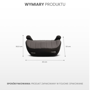 Dětská autosedačka/podsedák Tiger I-size (125-150) - zelená
