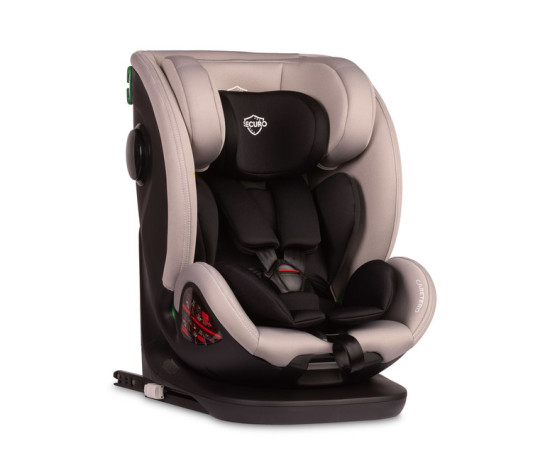 Dětská autosedačka Securo 40-150 cm, otočná, ISOFIX, i-Size, 40-150, světlé šedá