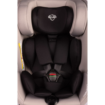 Dětská autosedačka Securo 40-150 cm, otočná, ISOFIX, i-Size, 40-150, světlé šedá