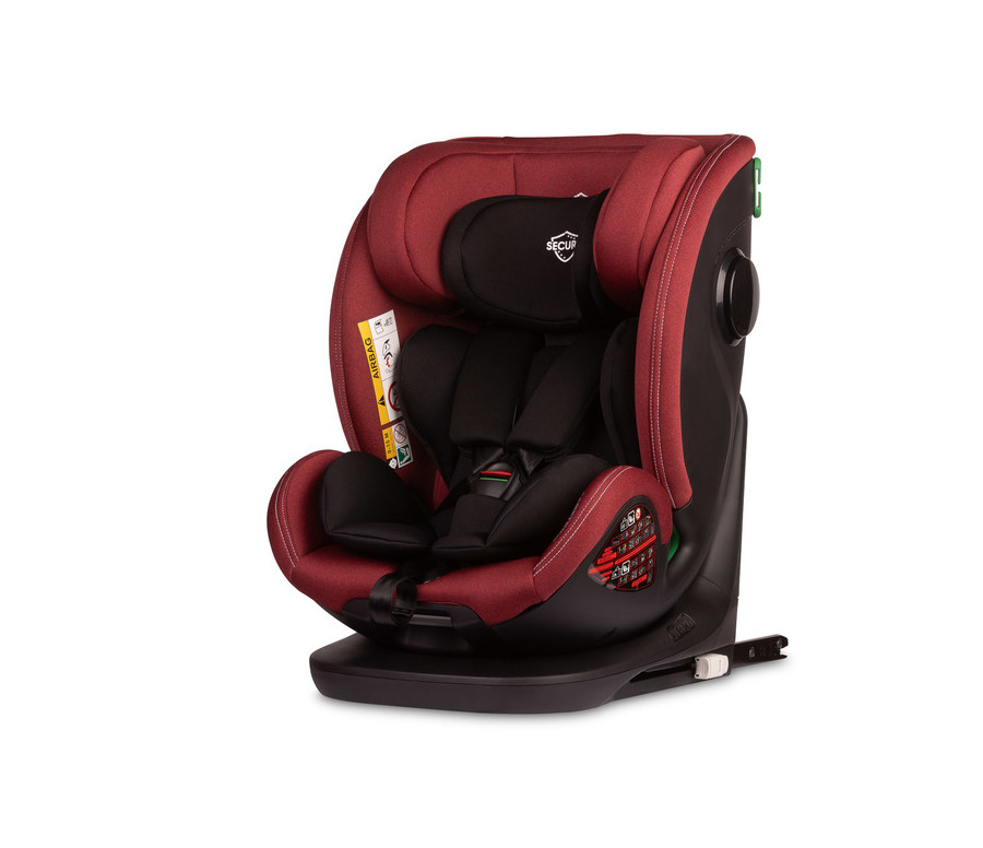 Dětská autosedačka Securo 40-150 cm, otočná, ISOFIX, i-Size, 40-150, červená