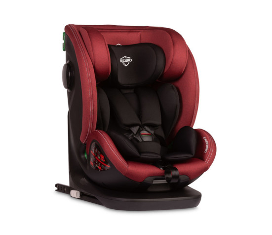 Dětská autosedačka Securo 40-150 cm, otočná, ISOFIX, i-Size, 40-150, červená