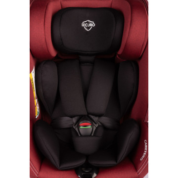 Dětská autosedačka Securo 40-150 cm, otočná, ISOFIX, i-Size, 40-150, červená