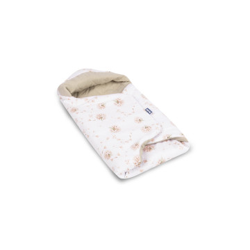 Zavinovačka 2v1 do autosedačky, kočárku, mušelín, bavlna, Pampeliška, béžová