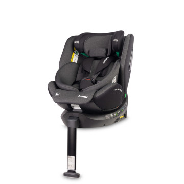 Autosedačka Lumi i-Size 40–150 cm, Isofix, 360°, růstová, od 0m+ do 12 let - tm. šedá