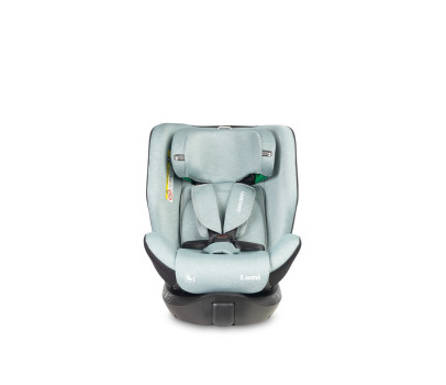 Autosedačka Lumi i-Size 40–150 cm, Isofix, 360°, růstová, od 0m+ do 12 let - zelená
