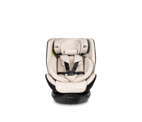 Autosedačka Lumi i-Size 40–150 cm, Isofix, 360°, růstová, od 0m+ do 12 let - béžová