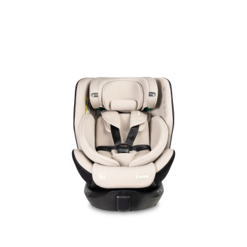 Autosedačka Lumi i-Size 40–150 cm, Isofix, 360°, růstová, od 0m+ do 12 let - béžová
