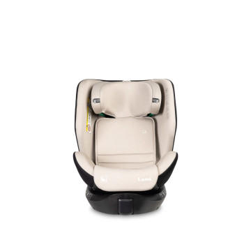 Autosedačka Lumi i-Size 40–150 cm, Isofix, 360°, růstová, od 0m+ do 12 let - béžová