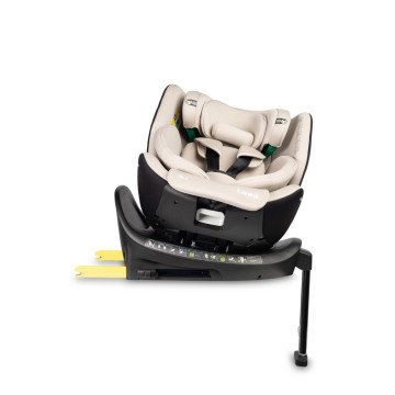 Autosedačka Lumi i-Size 40–150 cm, Isofix, 360°, růstová, od 0m+ do 12 let - béžová