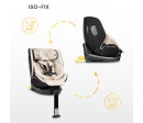 Autosedačka Lumi i-Size 40–150 cm, Isofix, 360°, růstová, od 0m+ do 12 let - béžová