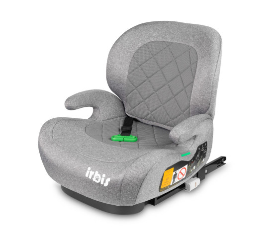 Podsedák, autosedačka Irbis i-Size 125–150 cm s ISOFIX – šedá