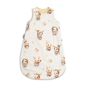 Spací vak mušelín, bavlna, Bunny, 80x50cm, M - béžový