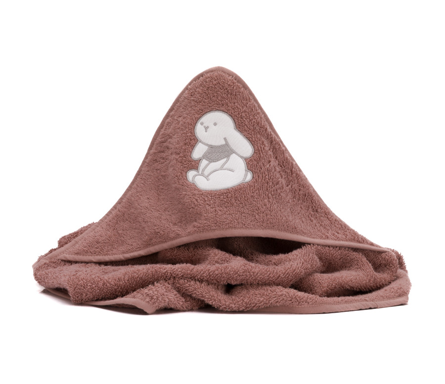 Fillikid Osuška s kapucí rabbit pink 75x75 cm Fillikid Osuška s kapucí rabbit pink 75x75 cm