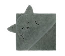 Fillikid Osuška s kapucí animal cat green 75x75cm