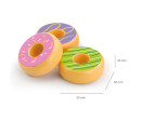 Dětská dřevěná hračka Viga sada 6 dřevěných donutů, Multicolor Dětská dřevěná hračka Viga sada 6 dřevěných donutů, Multicolor