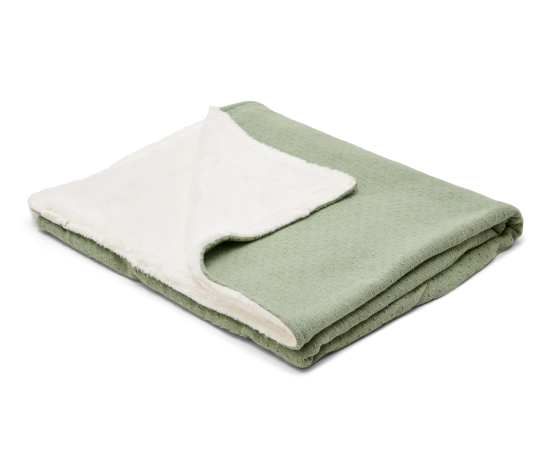 Deka pletená / fleece 70x100 cm Pure Sage