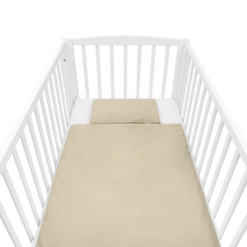 Bavlněný set do postýlky s výplní New Baby 90x120cm beige
