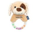Dětské plyšové chrastítko Baby Mix pejsek hnědý