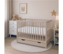 Dětská postýlka se šuplíkem New Baby BASIC kašmírová