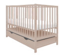 Dětská postýlka se šuplíkem New Baby BASIC kašmírová