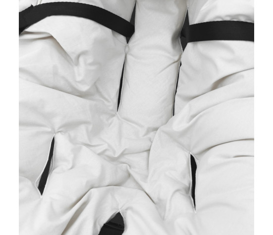 Oteplená zavinovací deka s kapucí, bavlna, 90 x 90 cm - béžová se vzorem