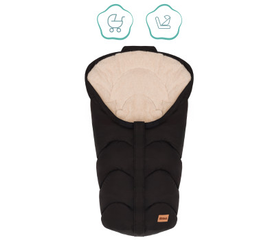 Fillikid Fusak zimní Torre Gr.0 black, teddy plush