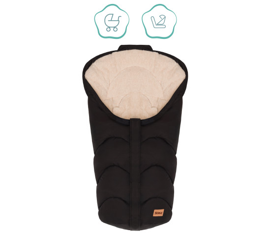 Fillikid Fusak zimní Torre Gr.0 black, teddy plush