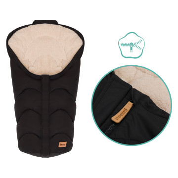 Fillikid Fusak zimní Torre Gr.0 black, teddy plush