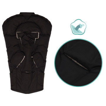 Fillikid Fusak zimní Torre Gr.0 black, teddy plush