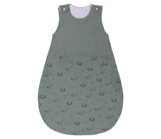 Fillikid Dětský pytel na spaní celoroční whale green 70 cm