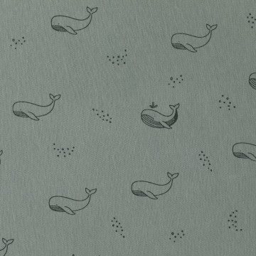 Fillikid Dětský pytel na spaní celoroční whale green 60 cm