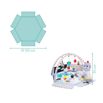 Fillikid Deka s hrazdou s míčky grey