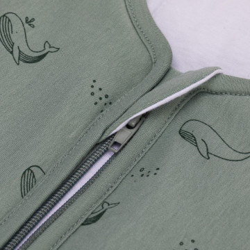 Fillikid Dětský overal na spaní celoroční whale green vel. 80