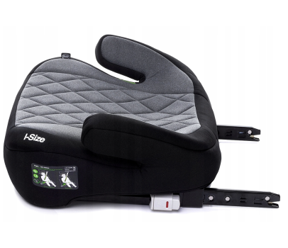 Autosedačka/podsedák 4BABY HI-FIX ISOFIX I-SIZE, černá/šedá