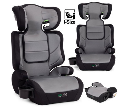 Dětská autosedačka 2v1 – podsedák i-Size, s držákem na nápoje, 100–150 cm