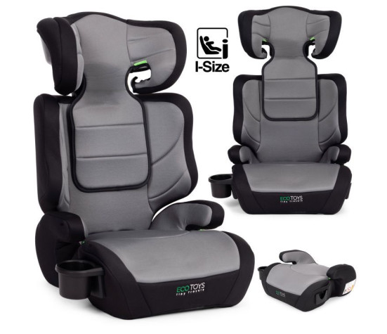 Dětská autosedačka 2v1 – podsedák i-Size, s držákem na nápoje, 100–150 cm