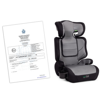 Dětská autosedačka 2v1 – podsedák i-Size, s držákem na nápoje, 100–150 cm